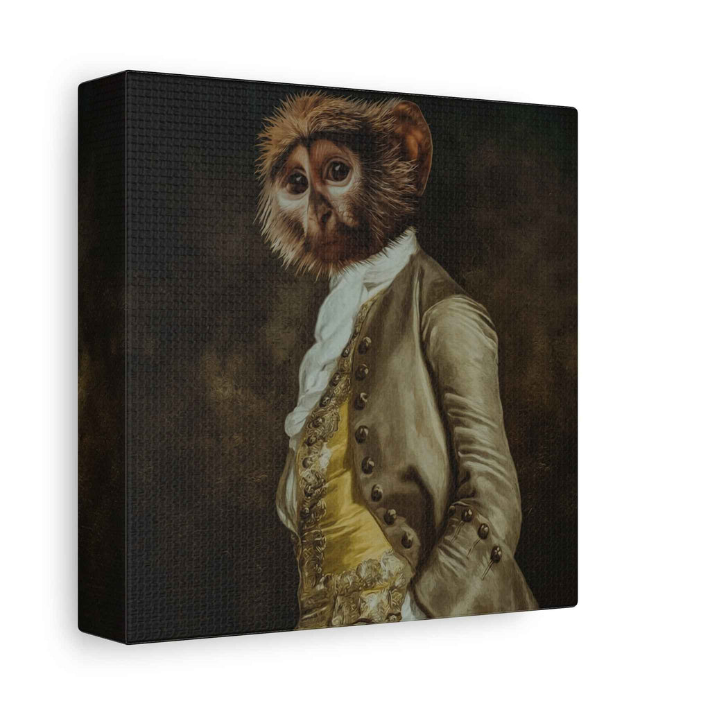 Regal Monkey Canvas Art - Unique Portrait for Stylish Home Decor