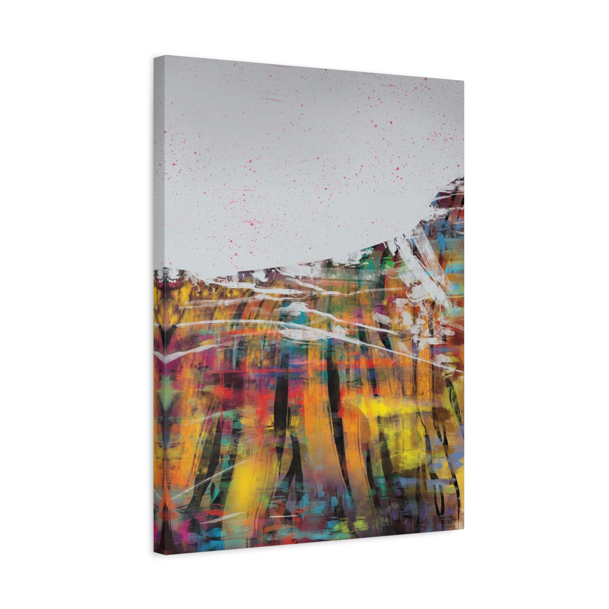 Abstract Color Field Canvas Print — Vibrant Modern Wall Art