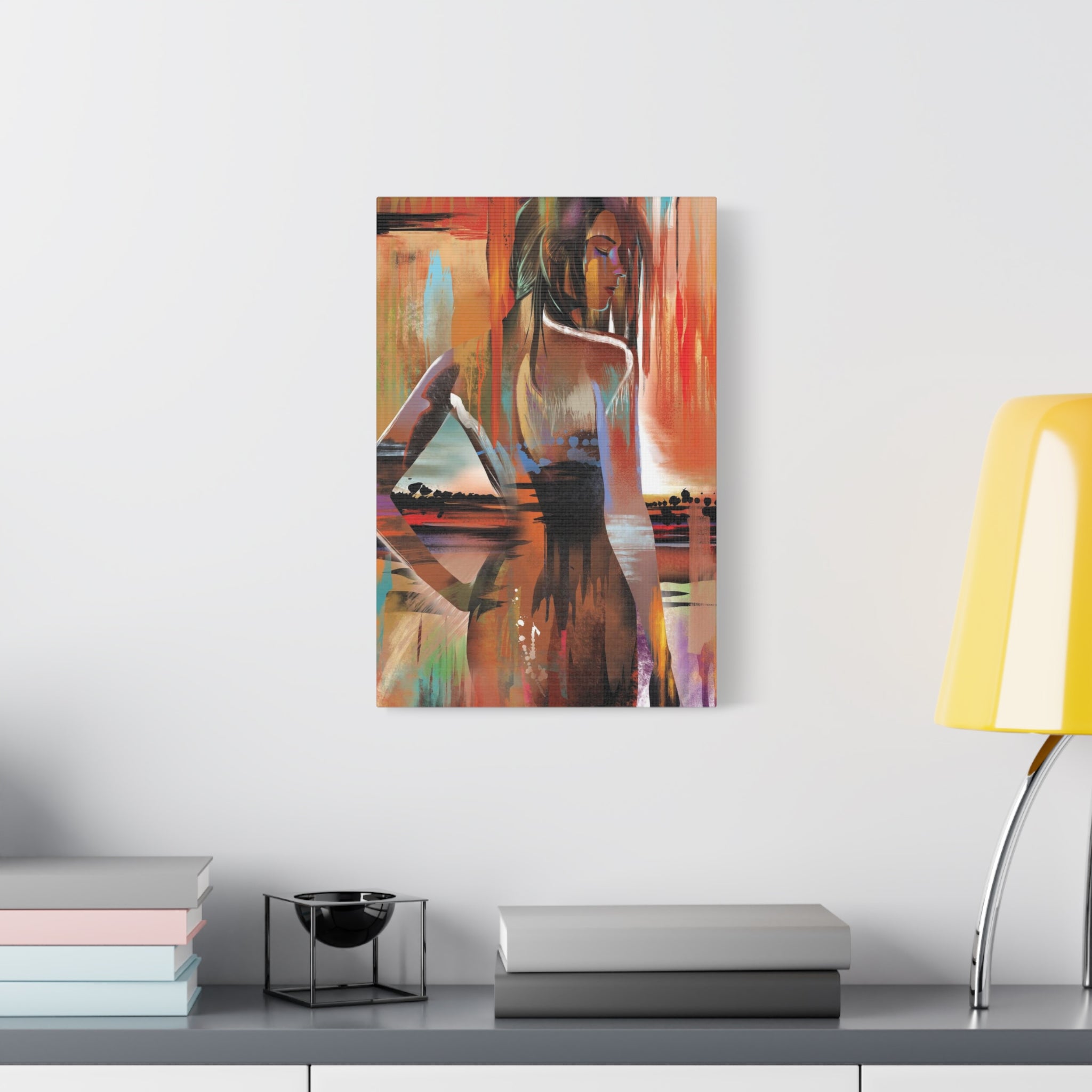 Abstract Woman Portrait Matte Canvas - Stretched 1.25" 