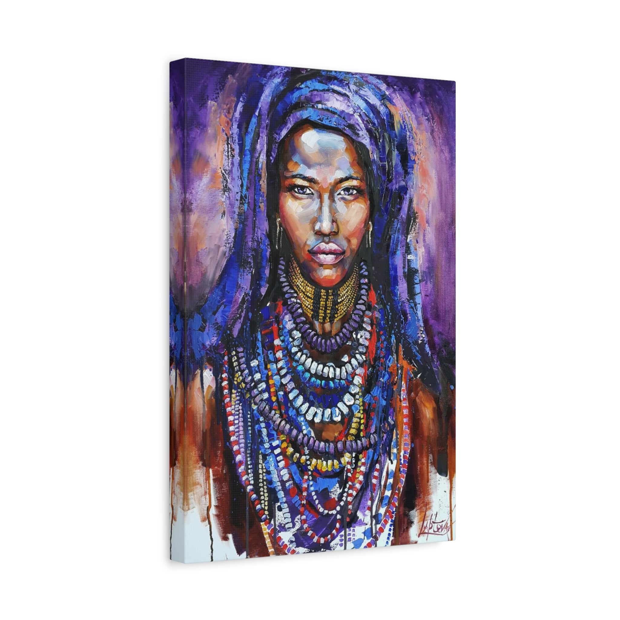 Tribal Queen Portrait Canvas 