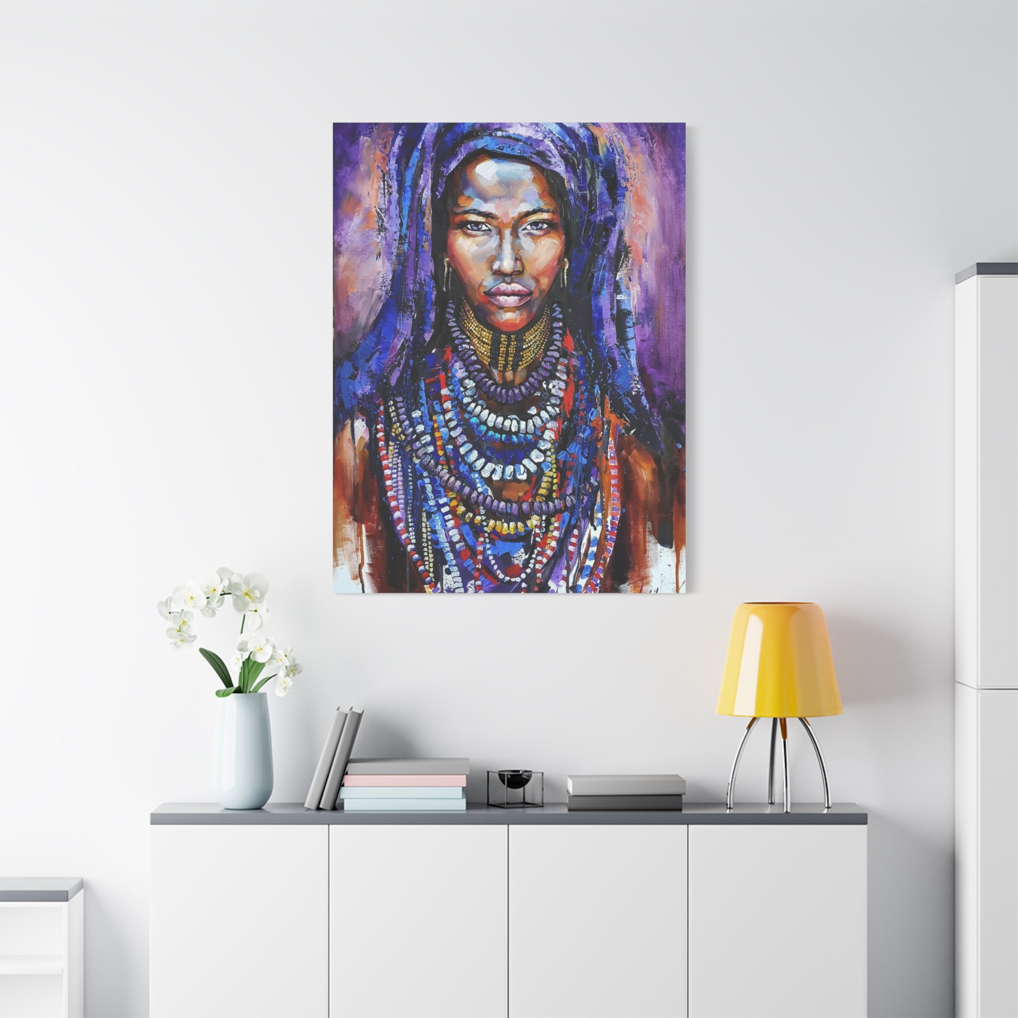 Tribal Queen Portrait Canvas 