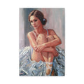 Ballet Dancer Portrait Canvas - Matte Stretched Wall Art