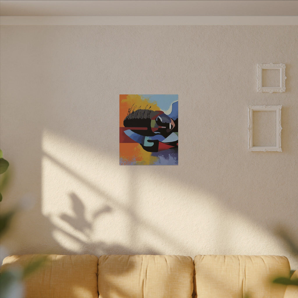 Abstract Guitar Art Canvas - Colorful Modern Music Wall Decor for Your Space - TheKaraHan