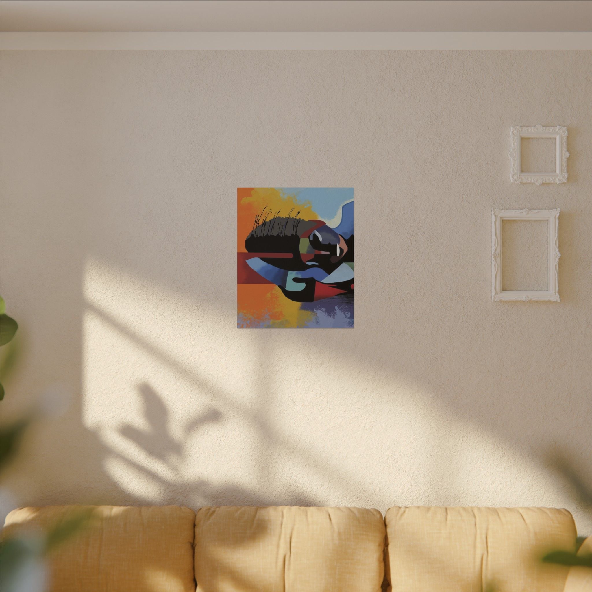 Abstract Guitar Art Canvas - Colorful Modern Music Wall Decor for Your Space - TheKaraHan
