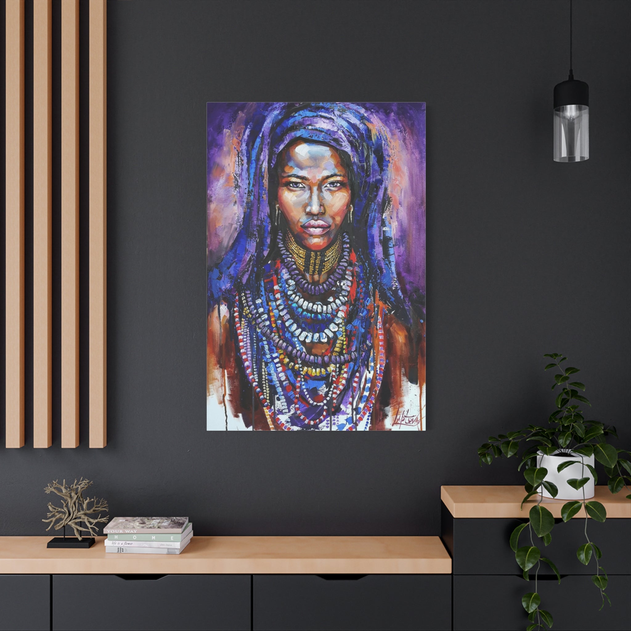 Tribal Queen Portrait Canvas