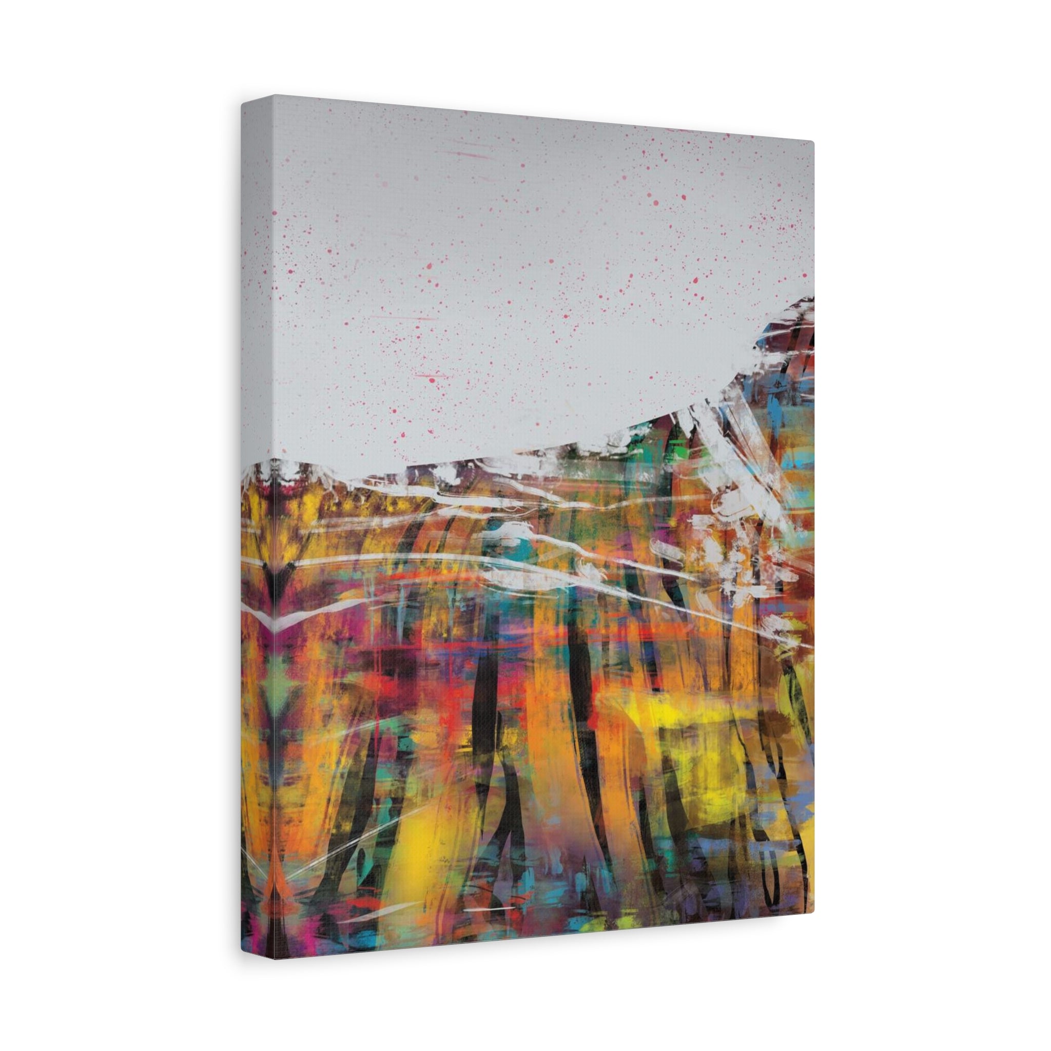 Abstract Color Field Canvas Print — Vibrant Modern Wall Art