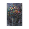 Abstract Floral Canvas Art - Moody Bouquet Matte Stretched Wall Painting 