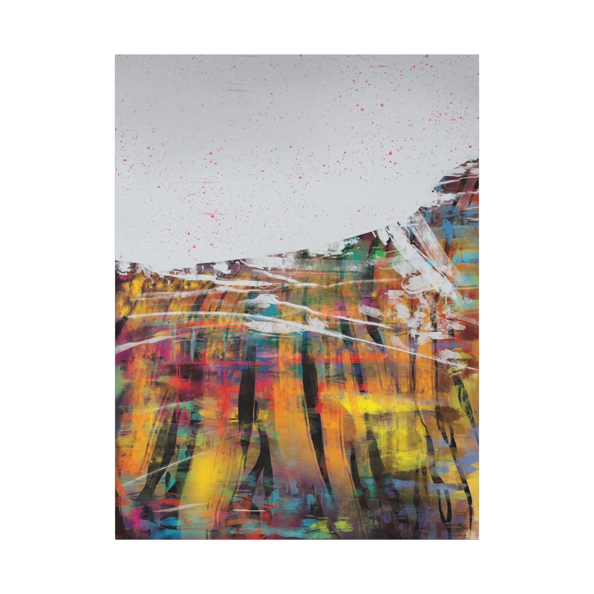 Abstract Color Field Canvas Print — Vibrant Modern Wall Art 