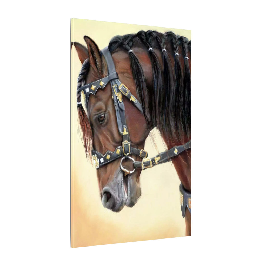 Horse Portrait Canvas Print — Elegant Bridle Art for Home & Stable Decor