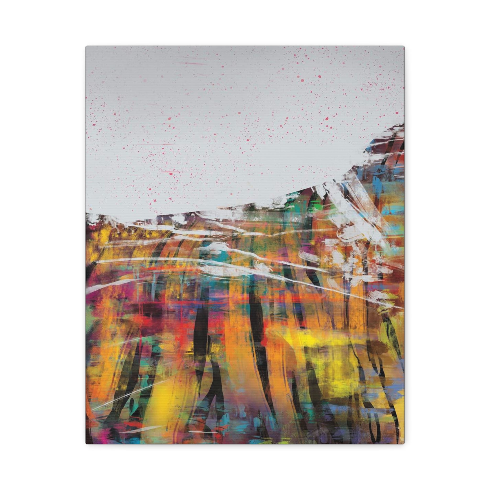 Abstract Color Field Canvas Print — Vibrant Modern Wall Art 