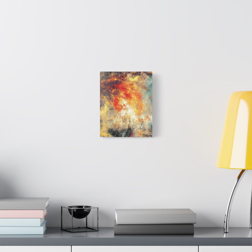 Abstract Firestorm Matte Canvas Print — Stretched 1.25" Wall Art