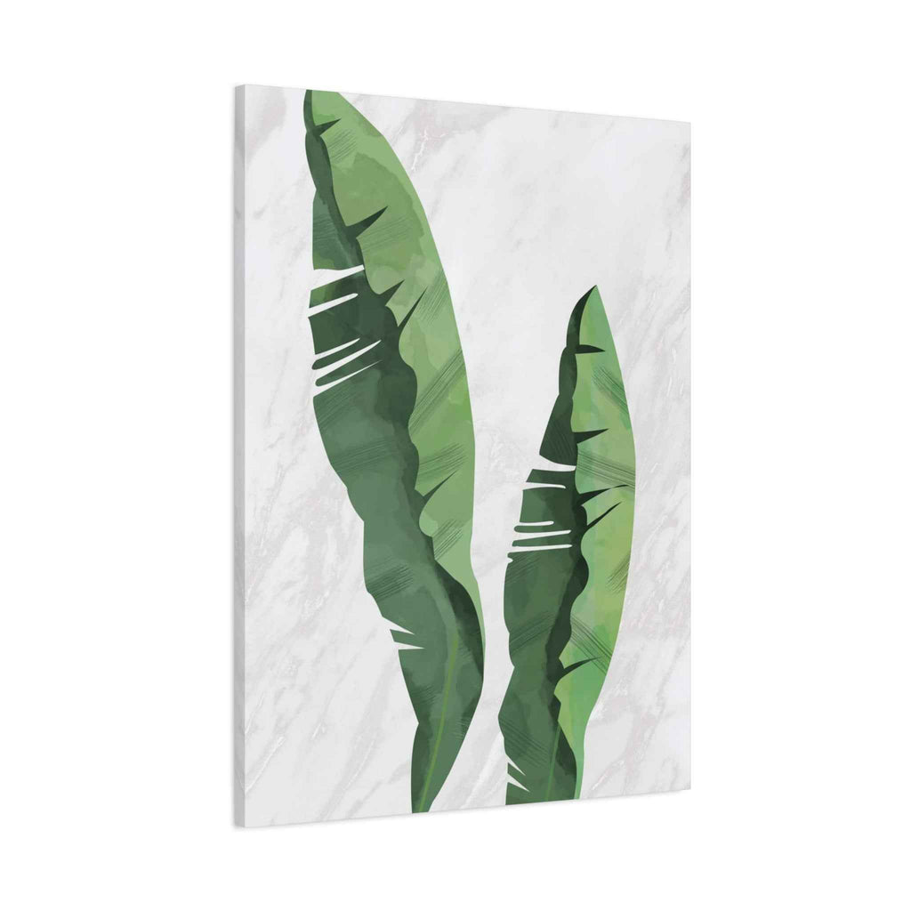 Banana Leaf Canvas Wall Art - Matte Stretched 1.25" - TheKaraHan
