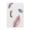 Soft Watercolor Feathers Canvas Wall Art - Stretched 1.25" Matte Design - TheKaraHan