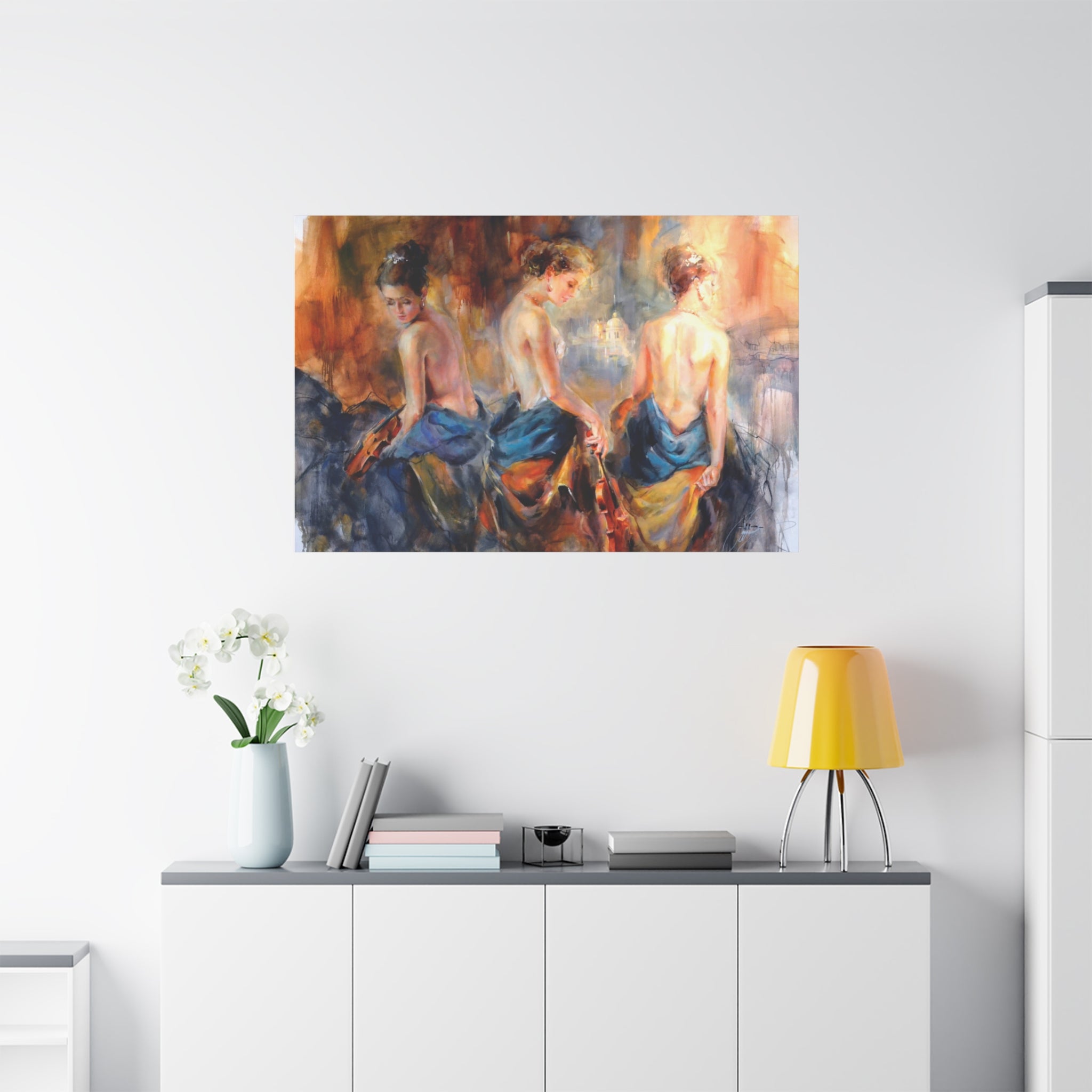 Impressionist Ballerinas Matte Stretched Canvas 