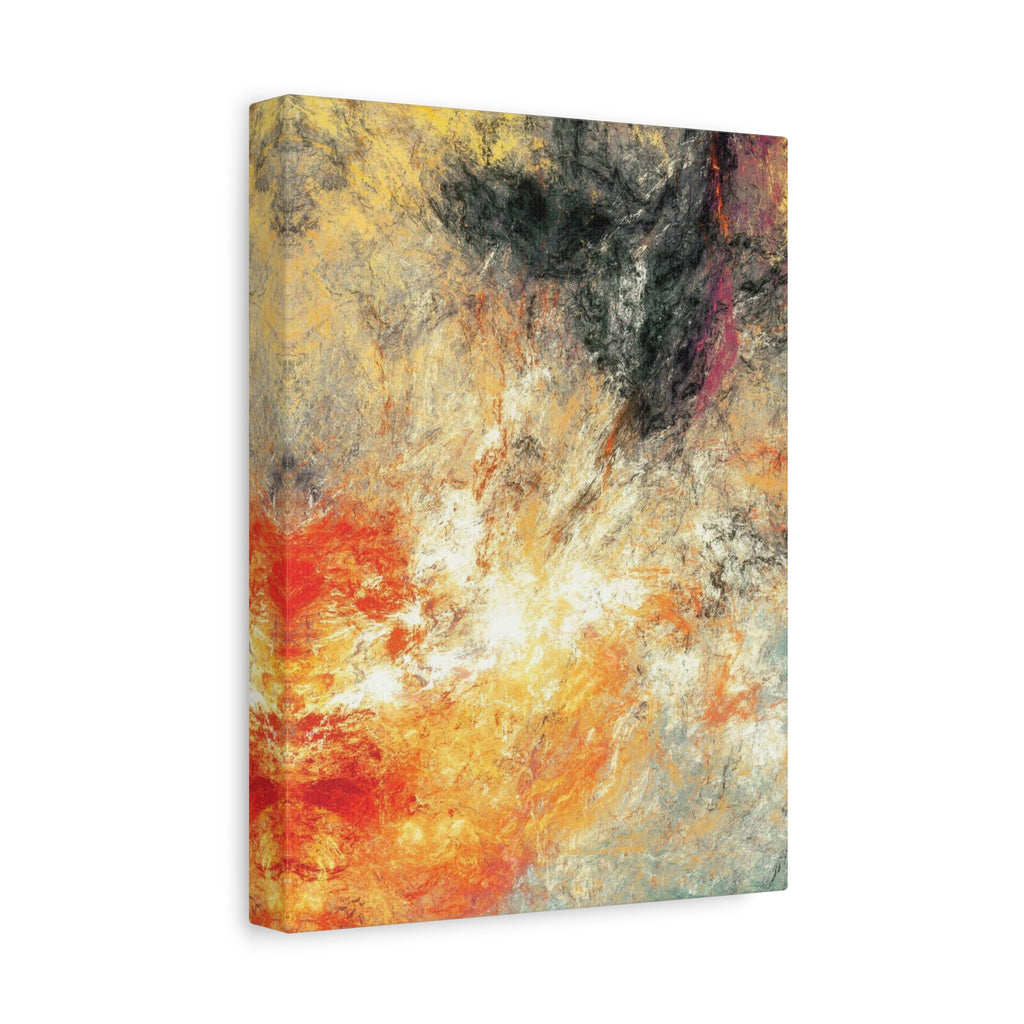Abstract Firestorm Matte Canvas Print — Stretched Wall Art 