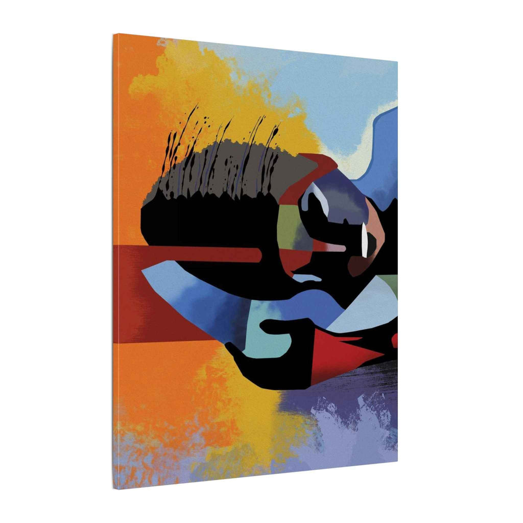 Abstract Guitar Art Canvas - Colorful Modern Music Wall Decor for Your Space - TheKaraHan