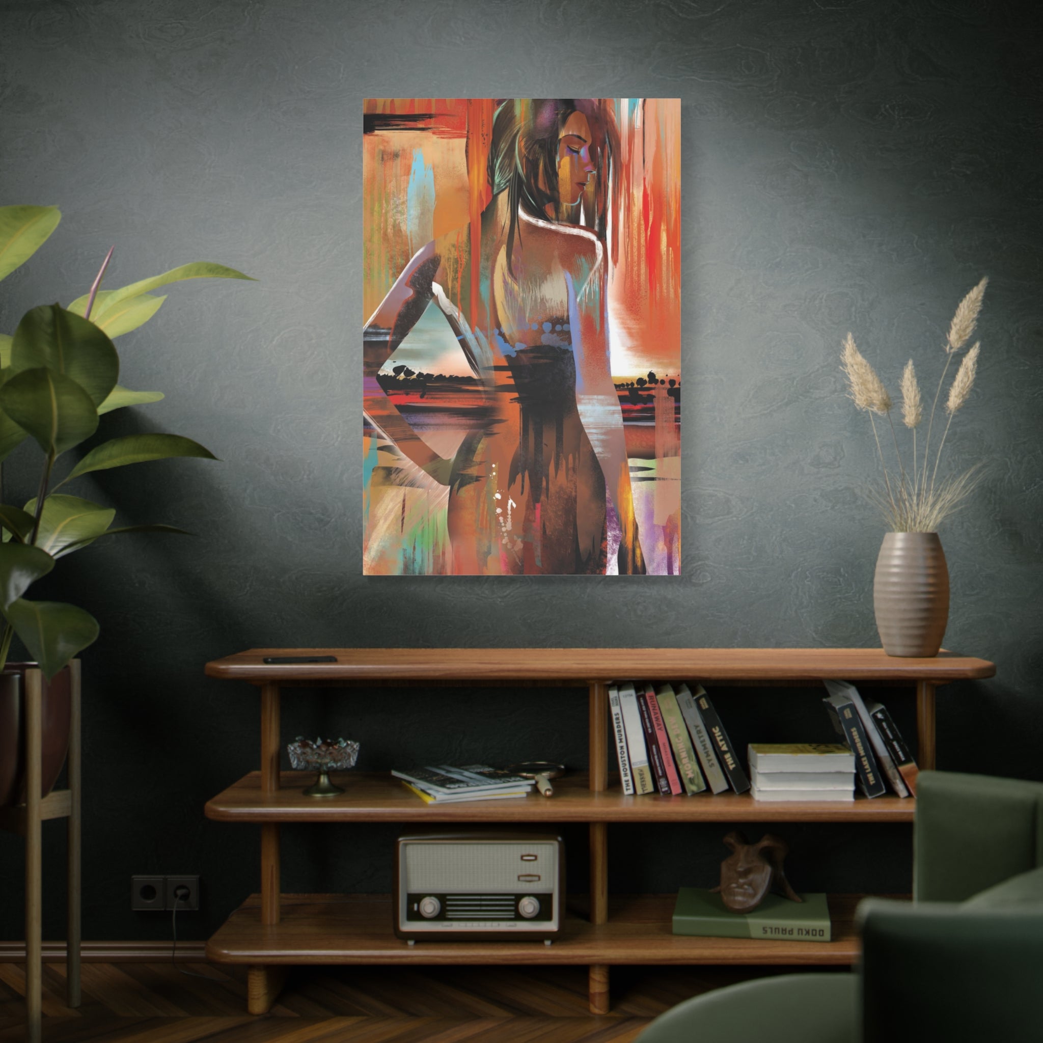 Abstract Woman Portrait Matte Canvas - Stretched 1.25" 