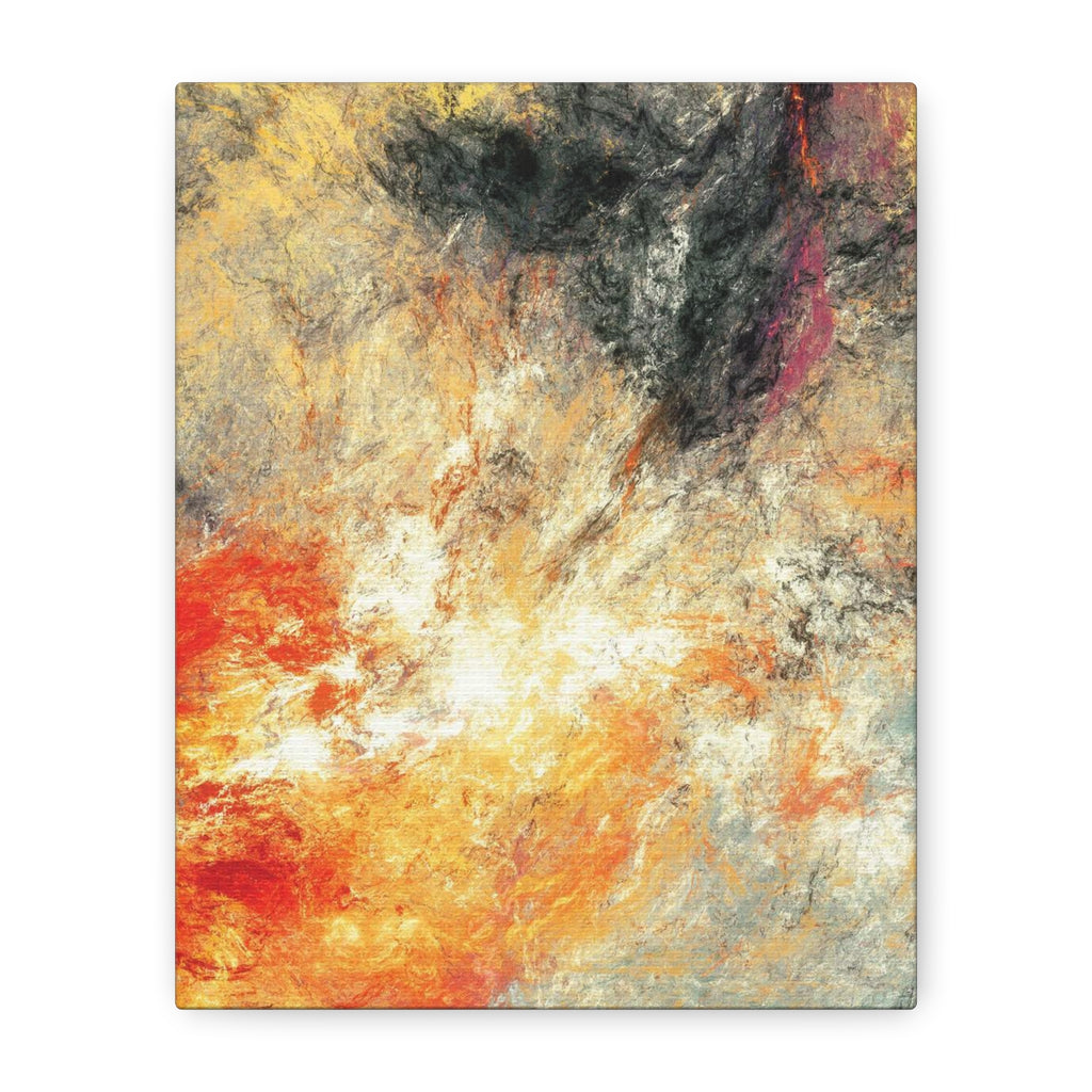 Abstract Firestorm Matte Canvas Print — Stretched Wall Art 