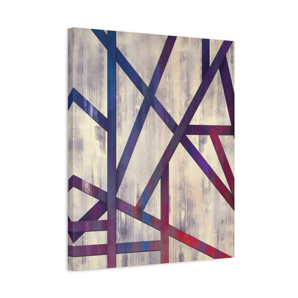Abstract Geometric Matte Canvas Art – Stretched Wall Decor