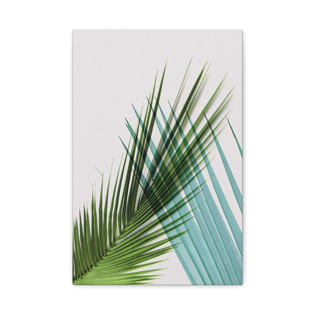 Tropical Palm Leaf Matte Canvas Wall Art — Stretched 1.25" 