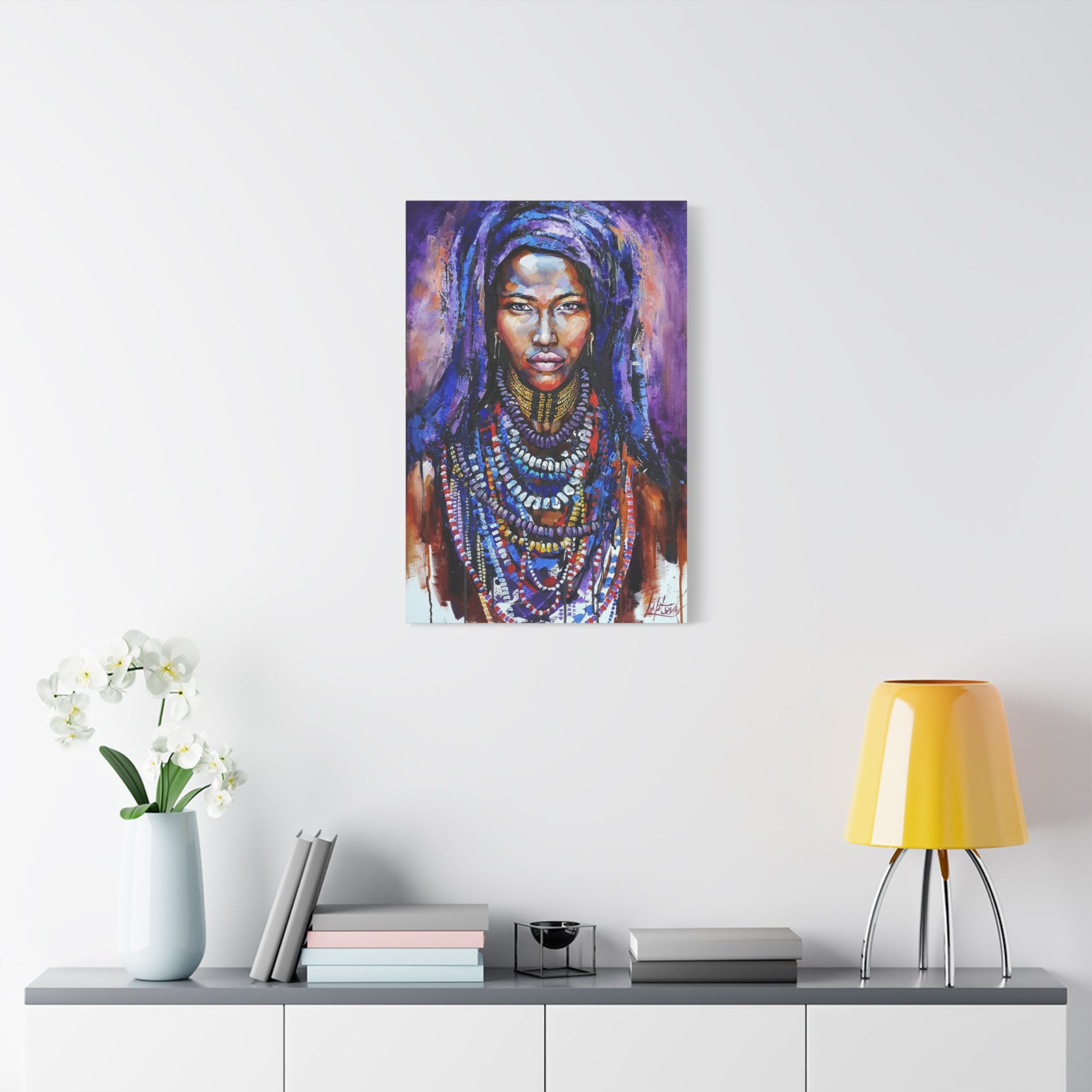 Tribal Queen Portrait Canvas 