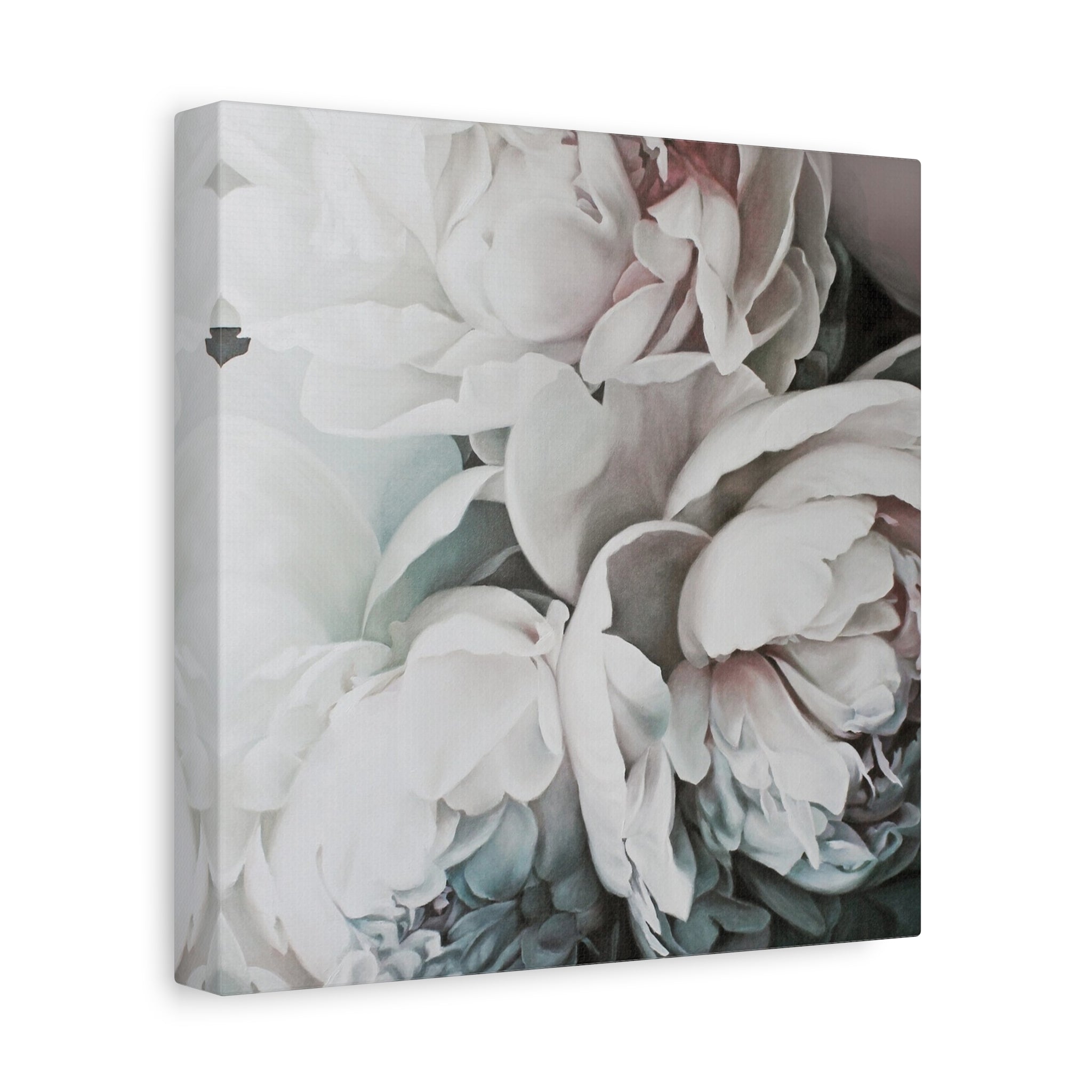 Soft Peony Blooms Canvas Wall Art — Matte Stretched 1.25" 