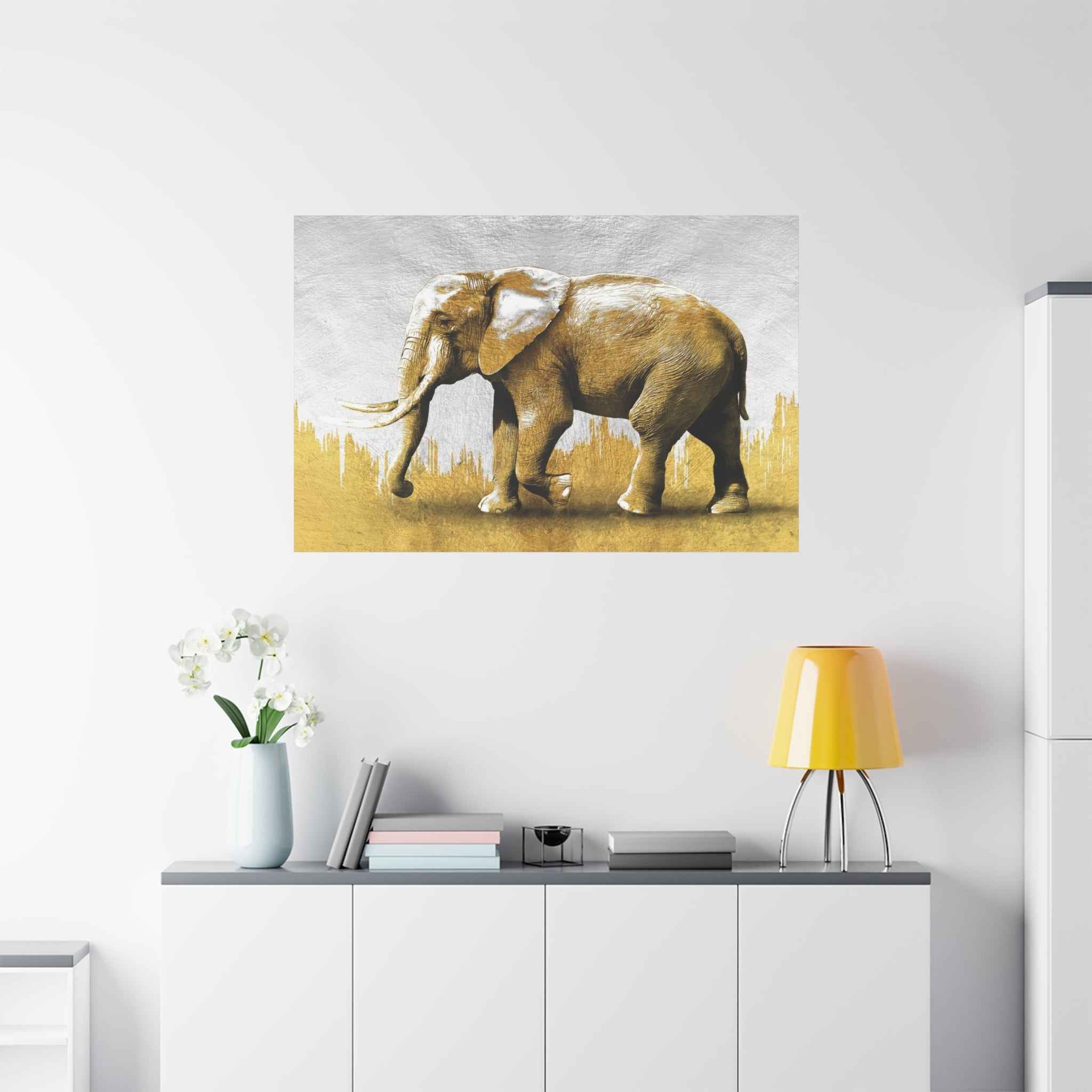 African Elephant Wall Art – Stunning Safari Wildlife Canvas Decor