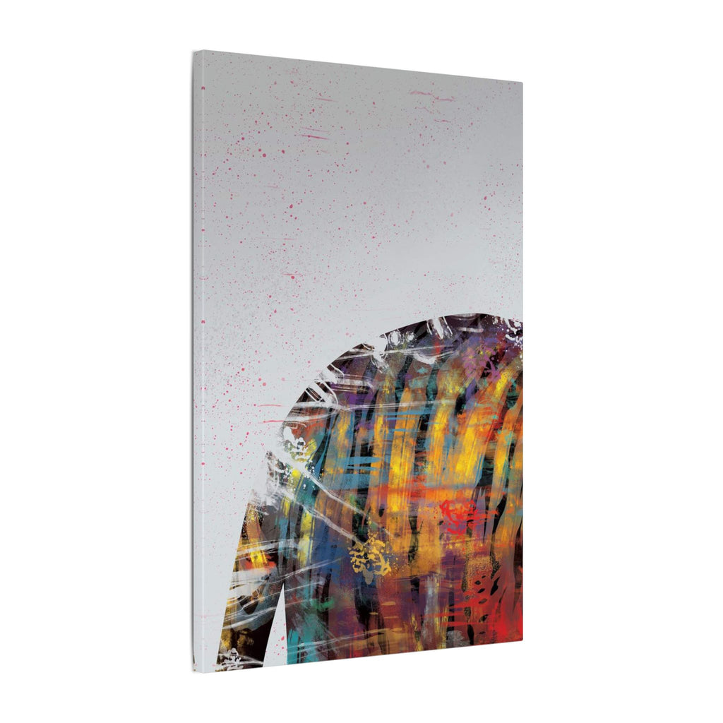Abstract Colorful Jacket Canvas — Modern Street Art Matte Wall Art 