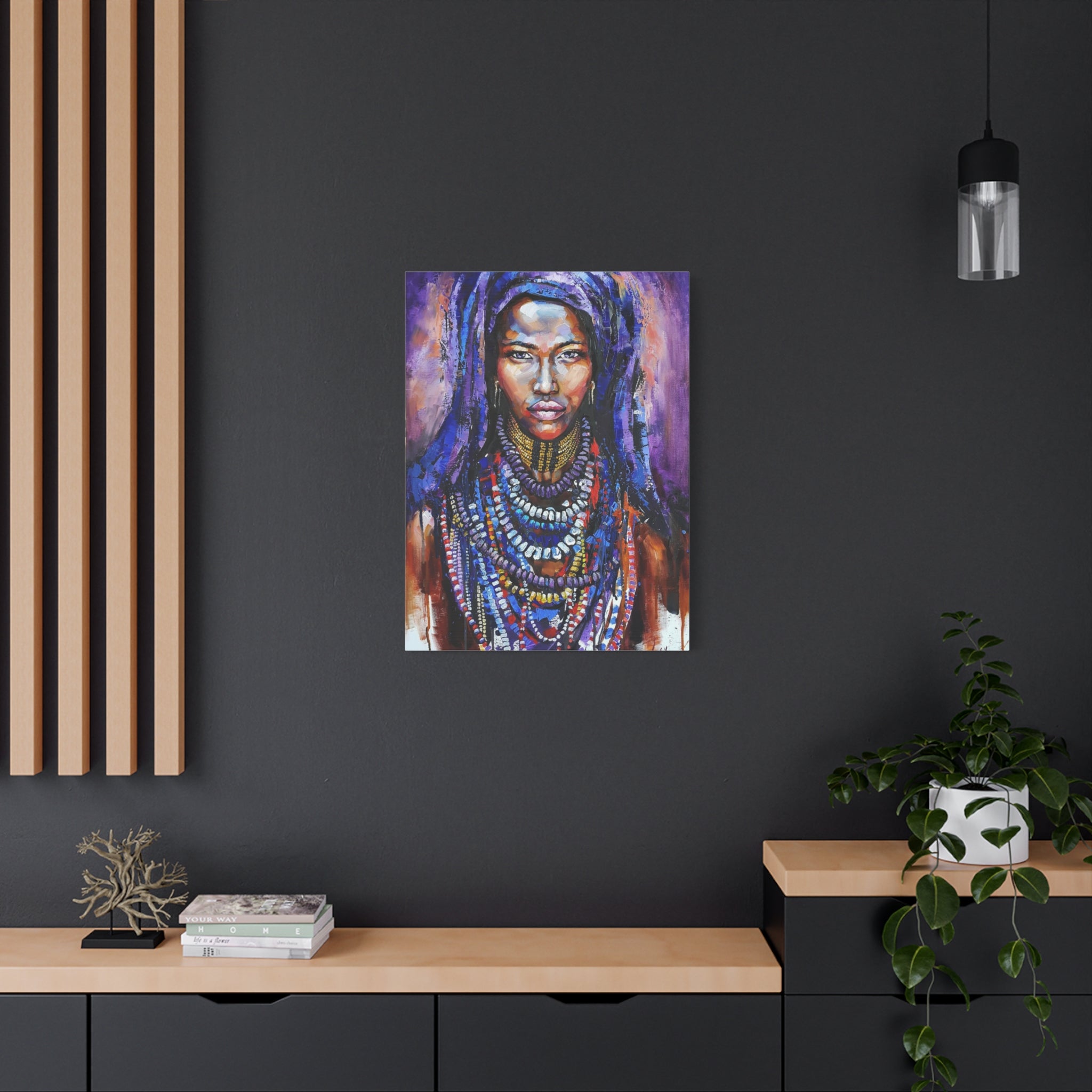 Tribal Queen Portrait Canvas