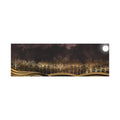 Moonlit Gold Forest — Matte Stretched Canvas Wall Art