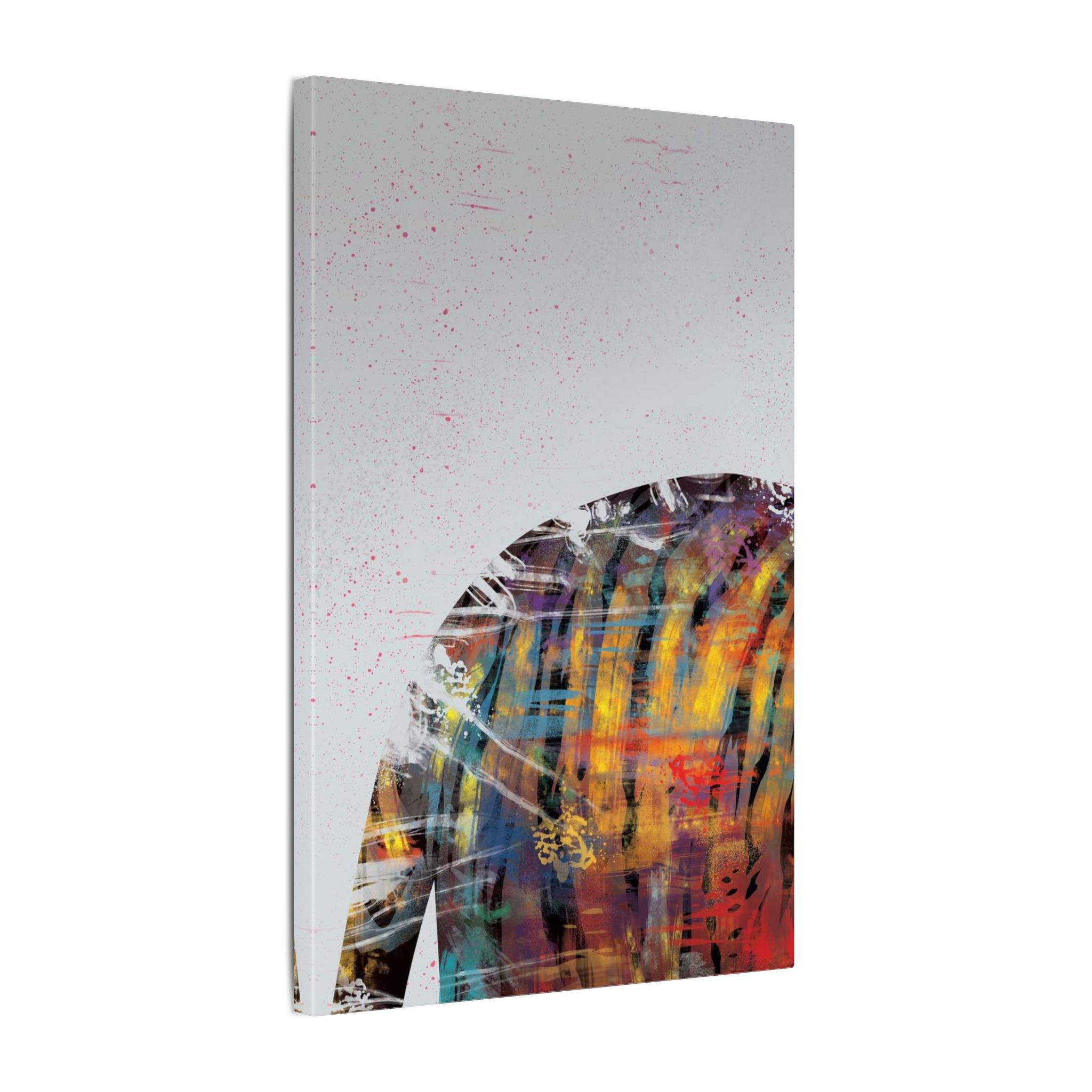 Abstract Colorful Jacket Canvas — Modern Street Art Matte Wall Art 