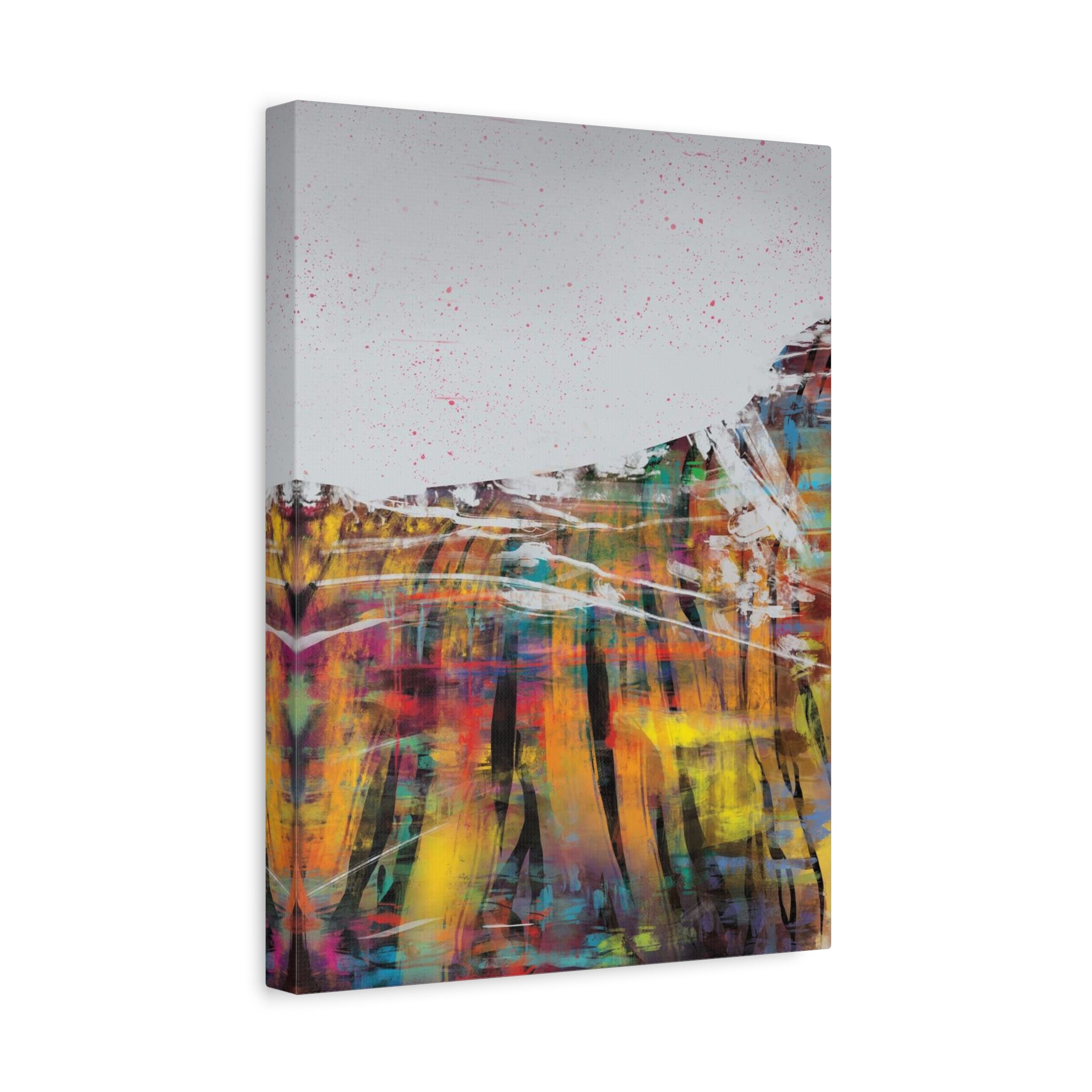 Abstract Color Field Canvas Print — Vibrant Modern Wall Art