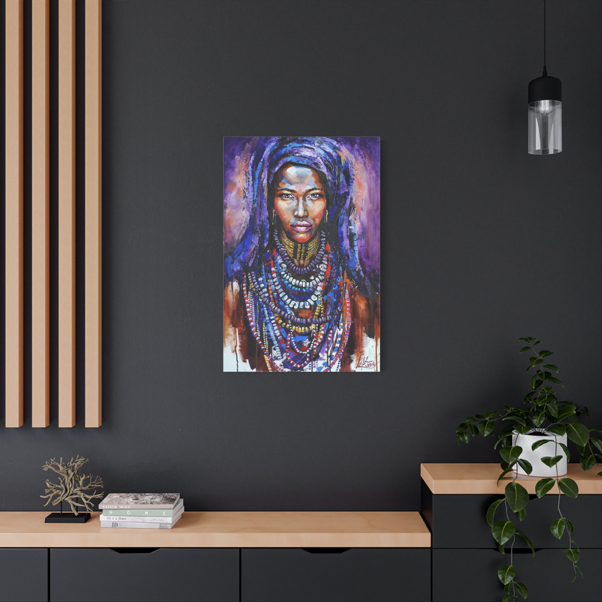Tribal Queen Portrait Canvas