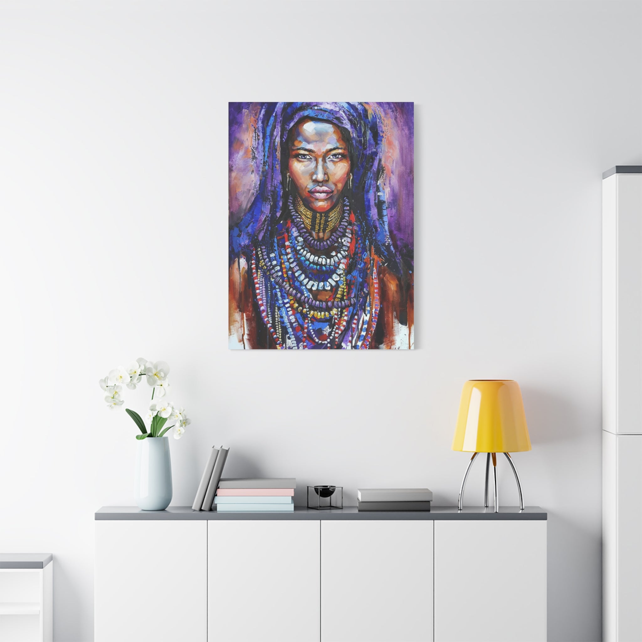 Tribal Queen Portrait Canvas 