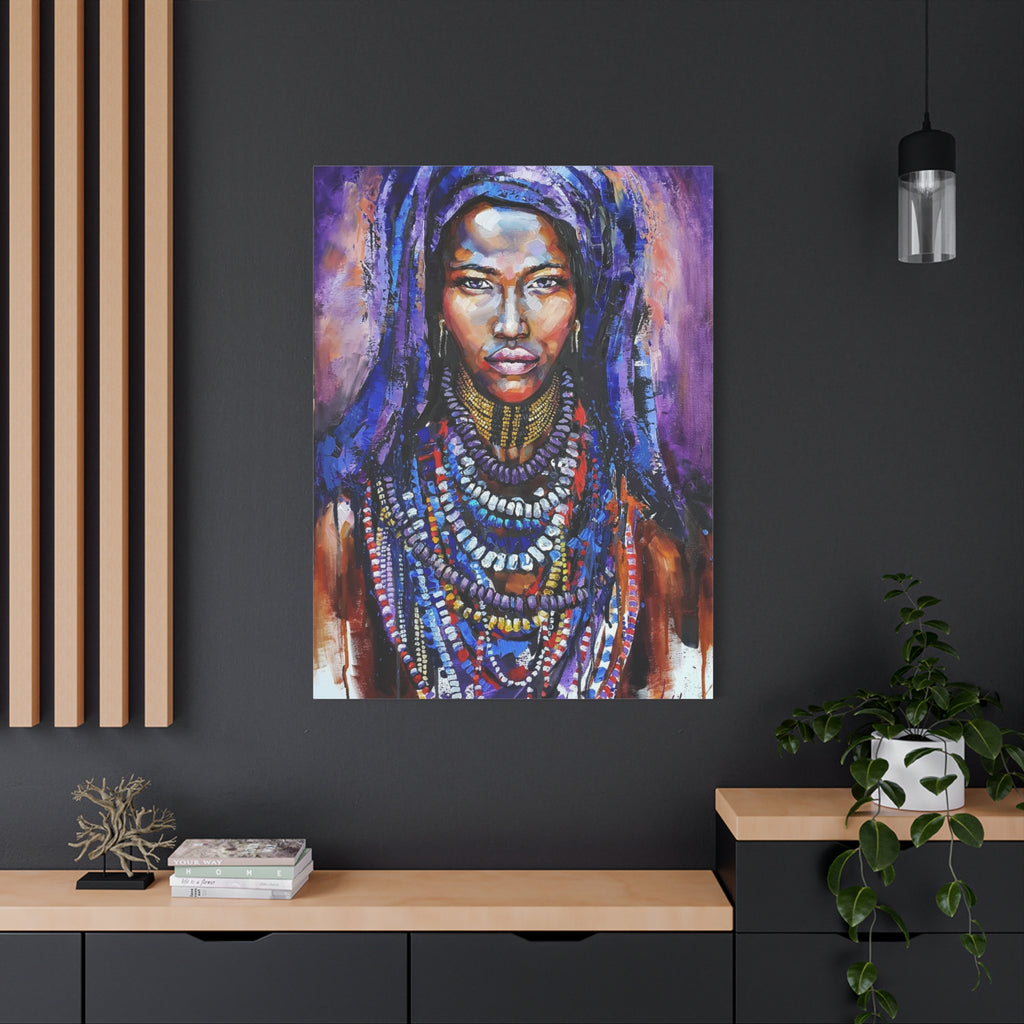 Tribal Queen Portrait Canvas
