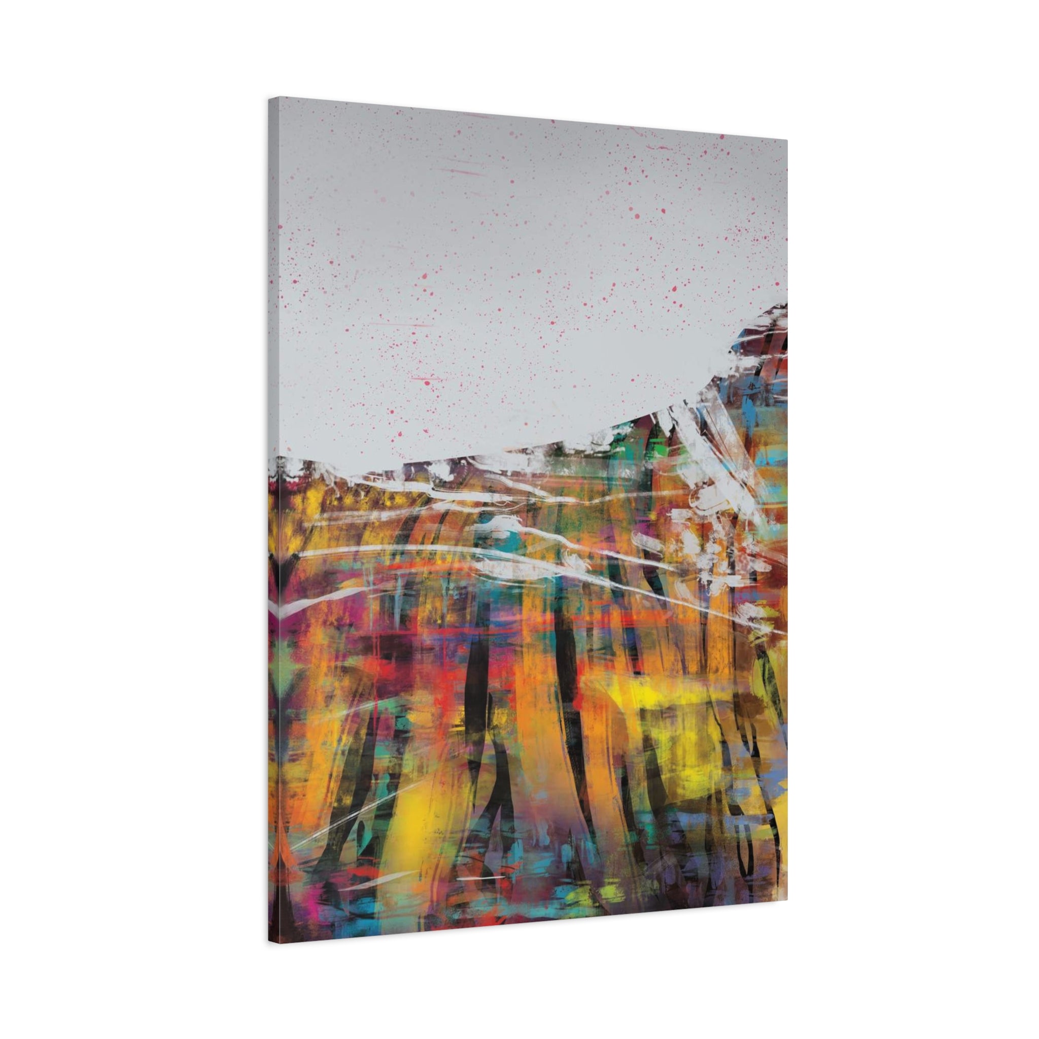 Abstract Color Field Canvas Print — Vibrant Modern Wall Art