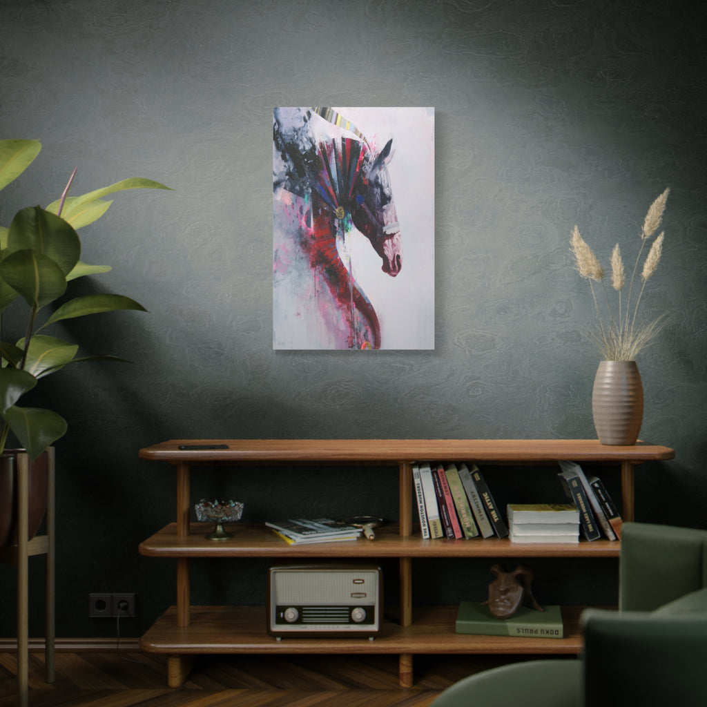 Colorful Horse Canvas Art - Stretched Matte Wall Decor - TheKaraHan