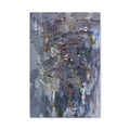 Abstract Textured Canvas Wall Art — Moody Blue Grey Palette - TheKaraHan