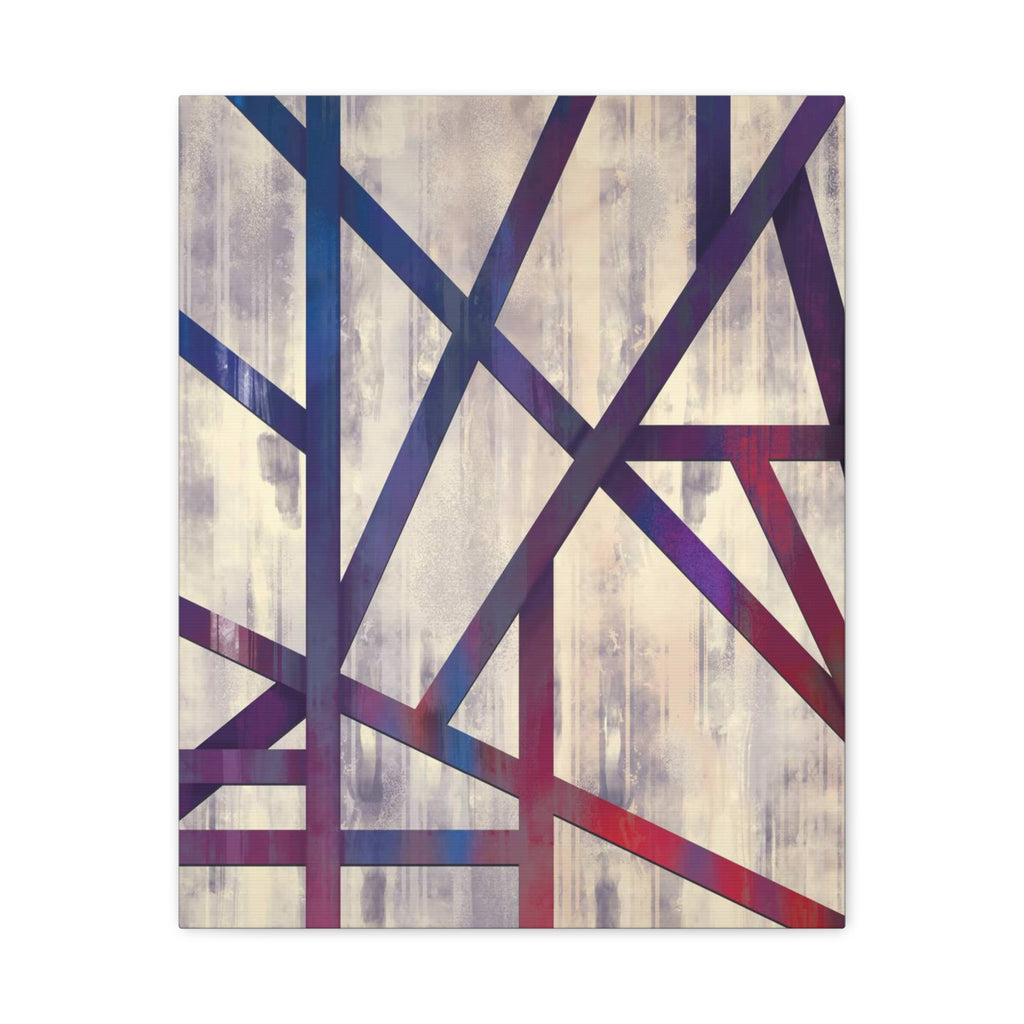 Abstract Geometric Matte Canvas Art – Stretched Wall Decor