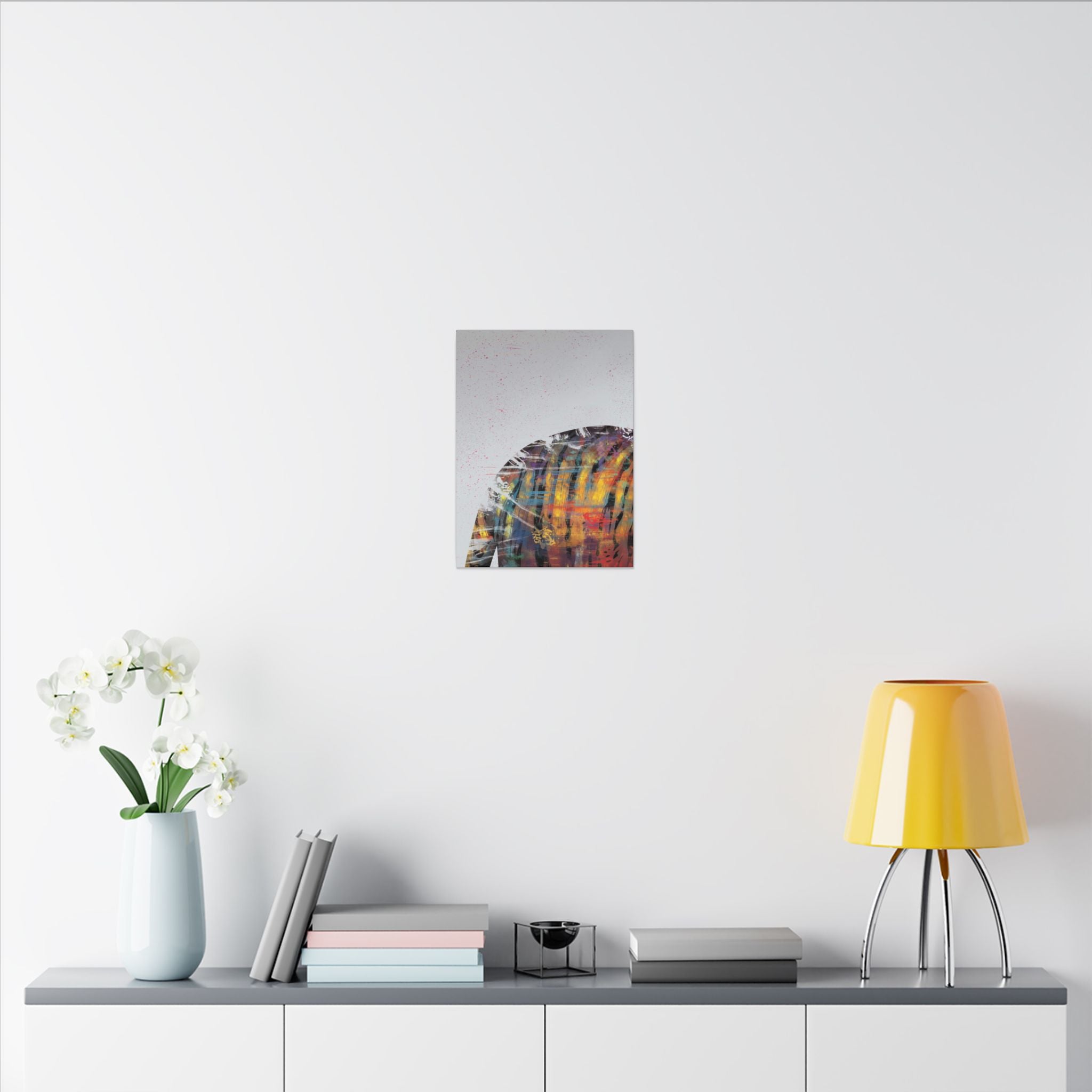 Abstract Colorful Jacket Canvas — Modern Street Art Matte Wall Art 