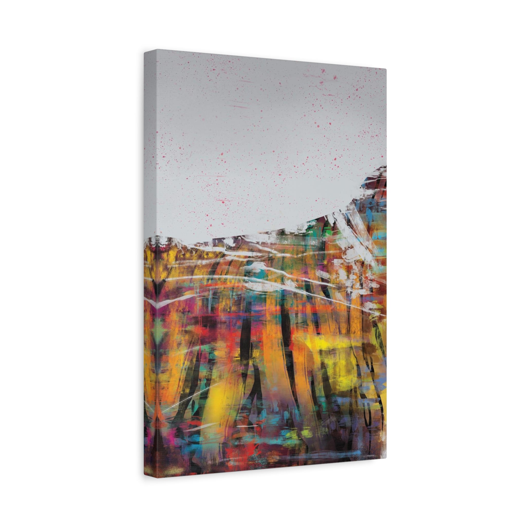 Abstract Color Field Canvas Print — Vibrant Modern Wall Art