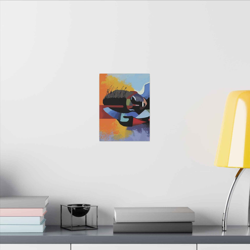 Abstract Guitar Art Canvas - Colorful Modern Music Wall Decor for Your Space - TheKaraHan
