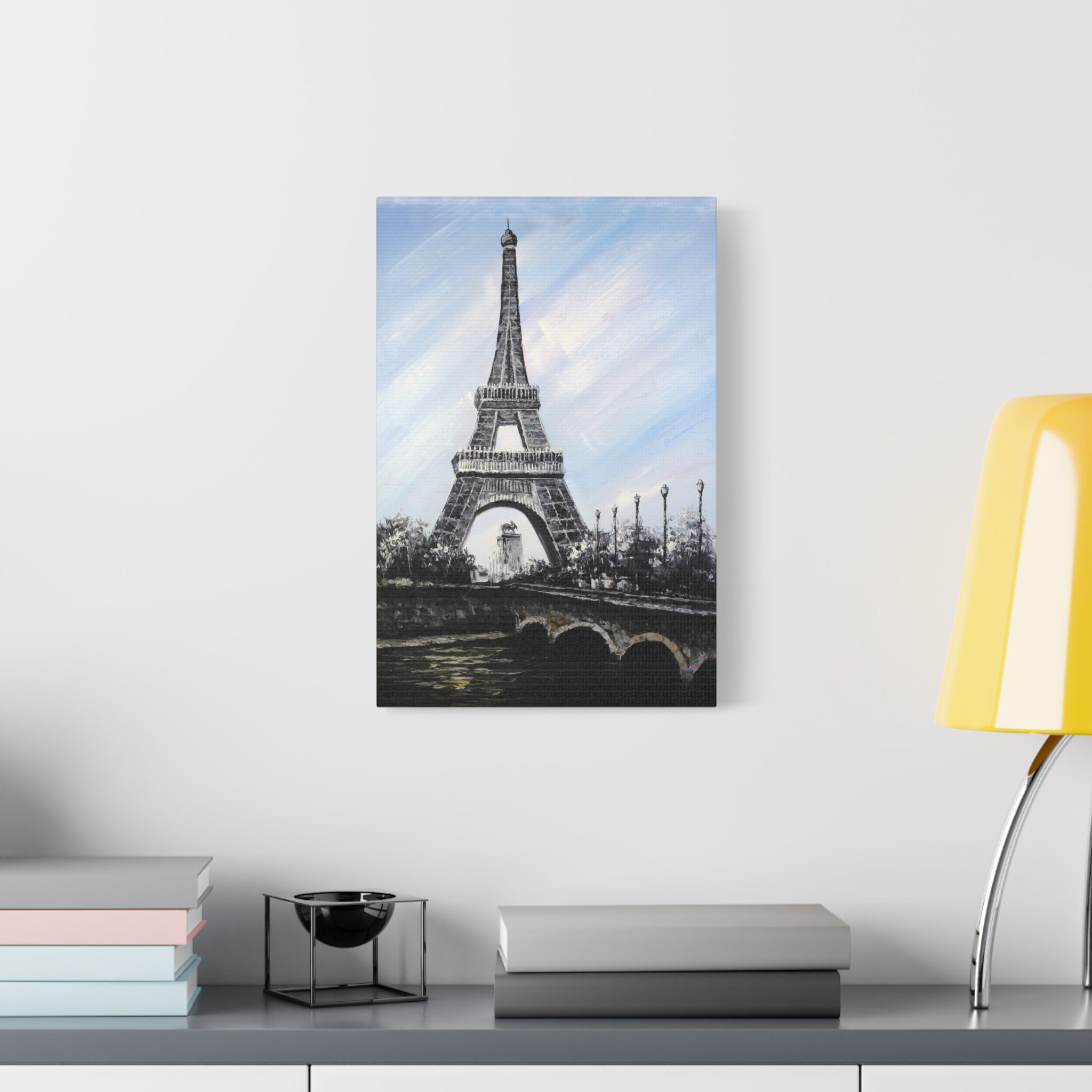 Eiffel Tower Matte Canvas Print — Stretched Wall Art (1.25" Depth) 