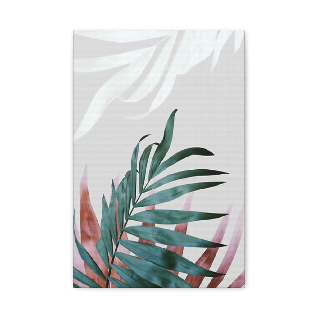 Tropical Palm Canvas Wall Art – Matte Stretched 1.25"