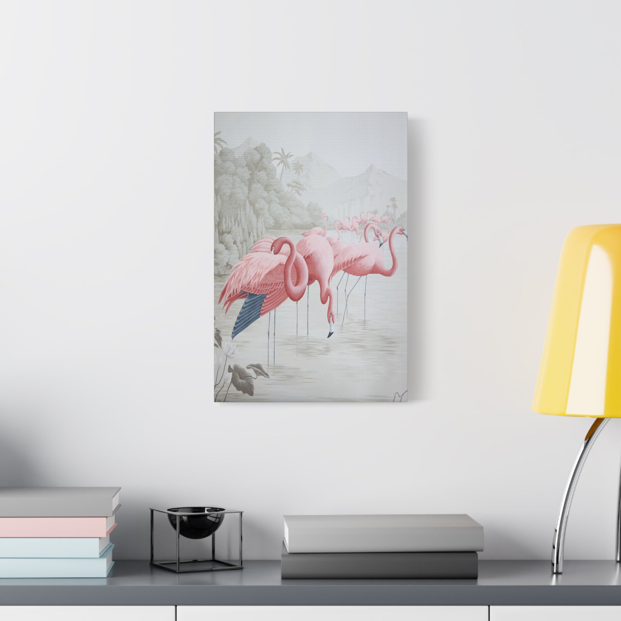 Pink Flamingo Canvas Wall Art — Matte Stretched 1.25" 