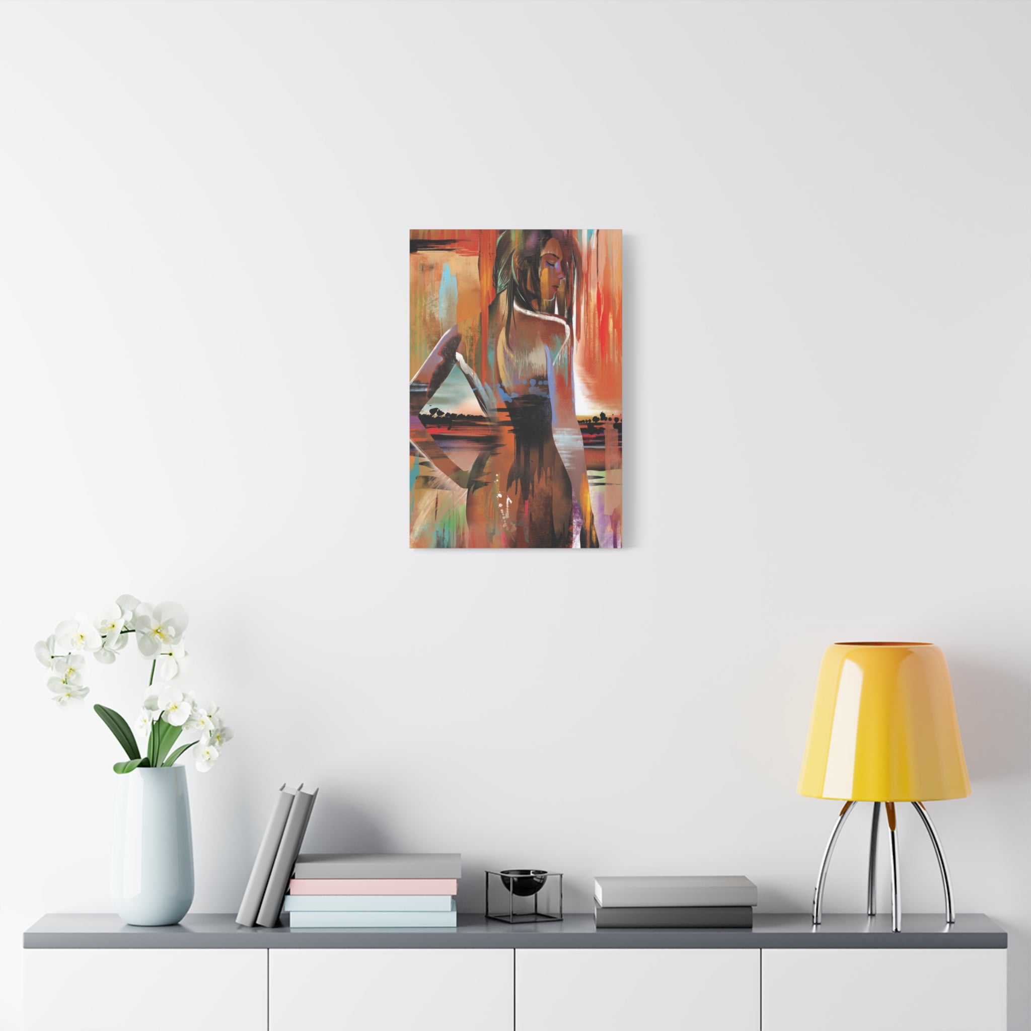 Abstract Woman Portrait Matte Canvas - Stretched 1.25" 