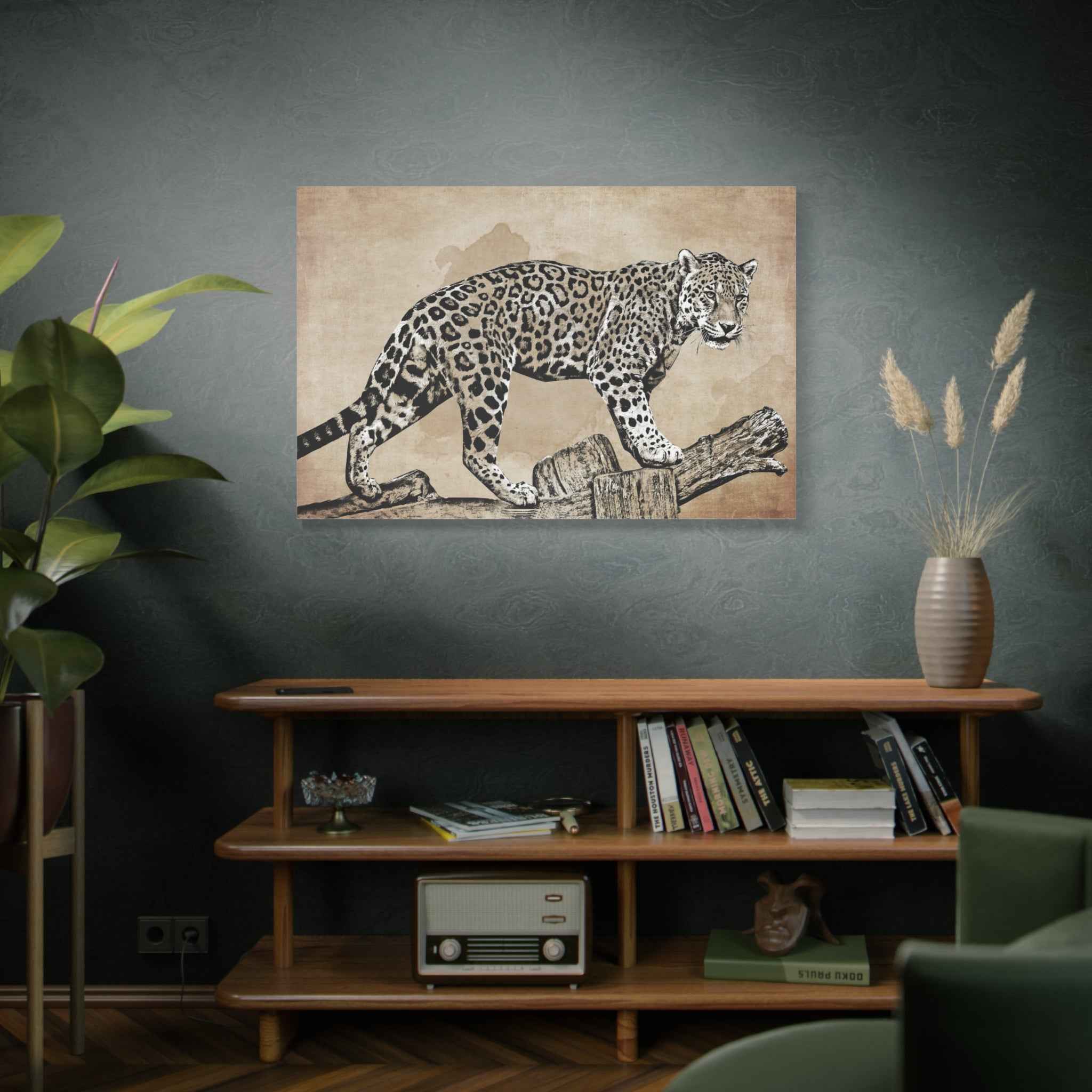 Leopard Canvas Wall Art – Safari Wildlife Animal Wall Decor