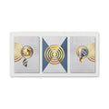 Geometric Gold Canvas Art - Elegant Triptych for Modern Decor - TheKaraHan
