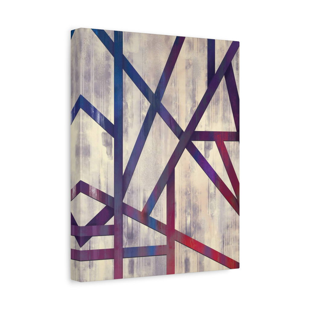Abstract Geometric Matte Canvas Art – Stretched Wall Decor
