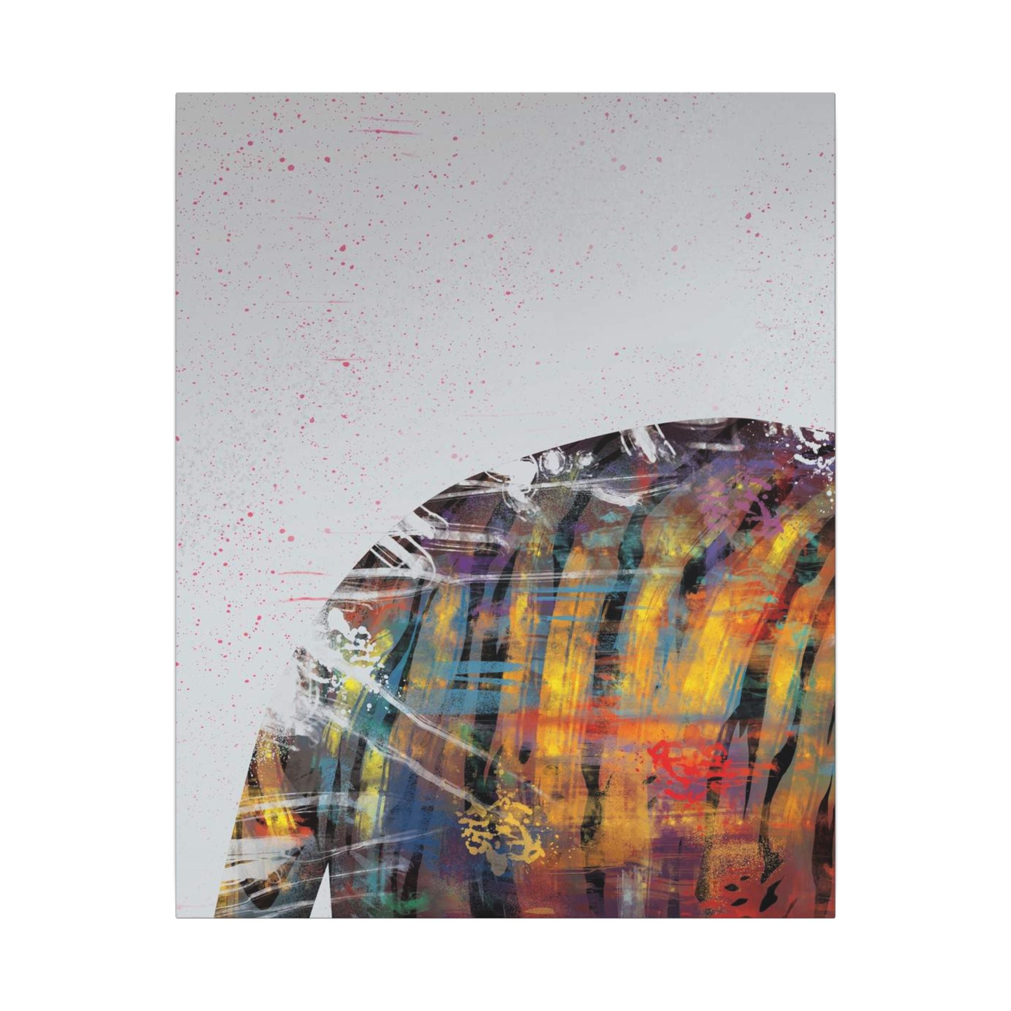 Abstract Colorful Jacket Canvas — Modern Street Art Matte Wall Art 